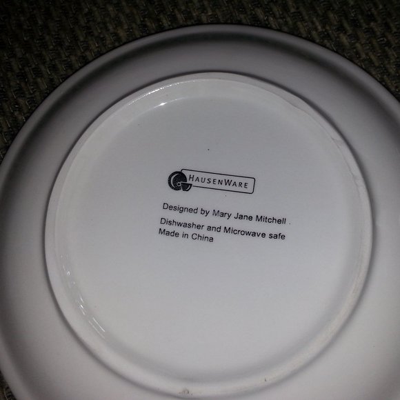 4 Vtg HAUSENWARE Plate DESIGNER MARY JANE MITCHEL - Picture 4 of 5